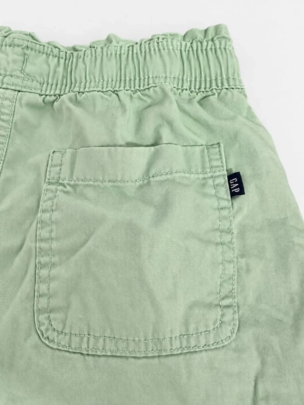GAP Kids Mint Green Pull-On Shorts Size M 7/8 Cotton Elastic Waist